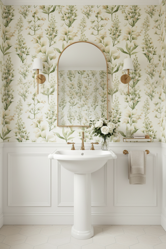 Snapdragon Powder Room Mockup