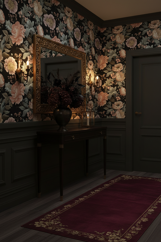 Twilight Blossom Hallway Mockup
