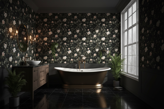 Velvet Thorns Bathroom Mockup